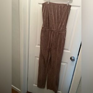 Beyond Yoga Soft Brown Jumpsuit size large